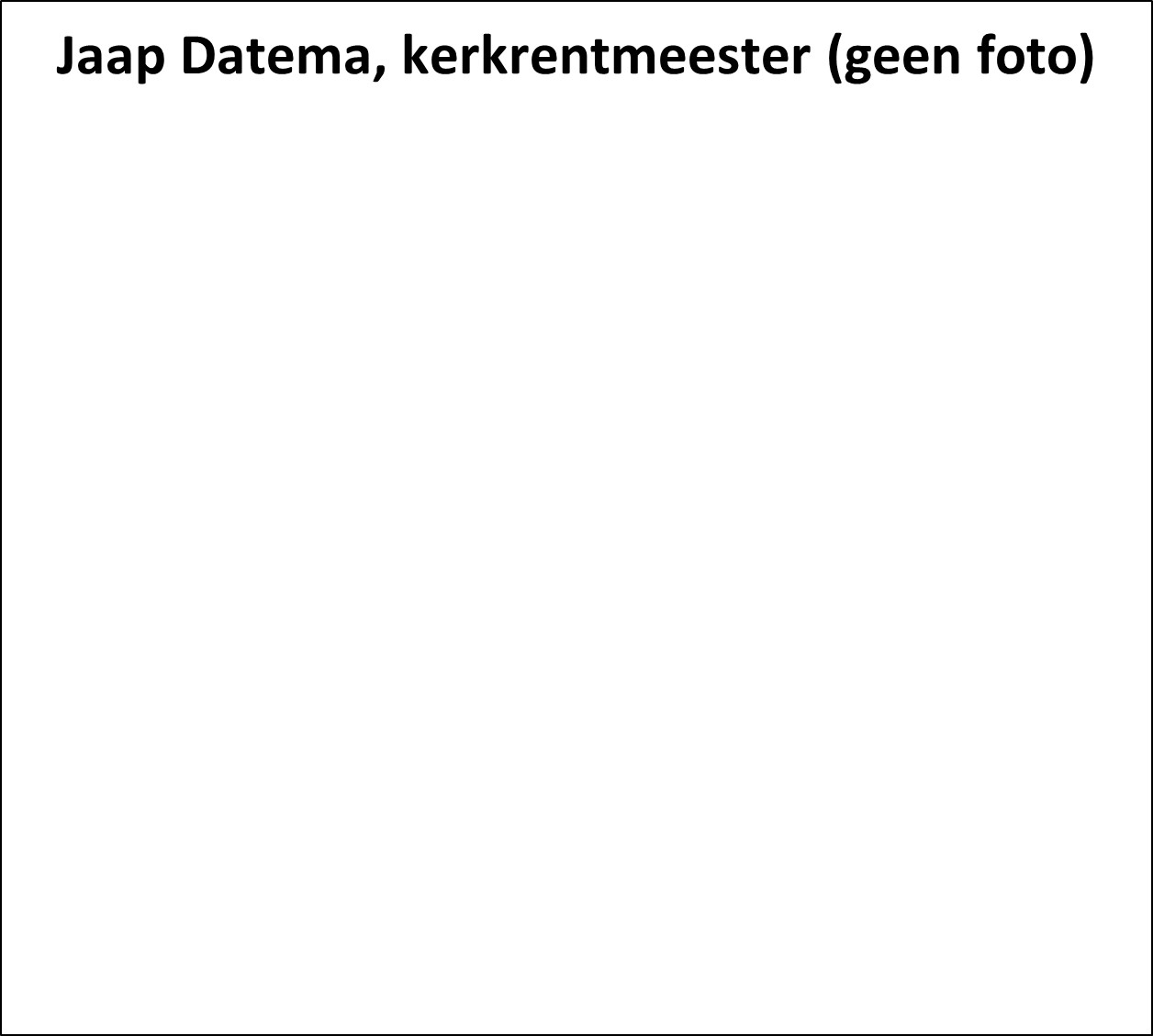 Jaap Datema, kerkrentmeester